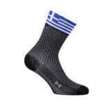 SIX2 Short S Flag Greece Ποδηλατική Κάλτσα Μαύρο