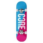 Core Split Complete Skateboard Pink-Blue