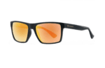 Horsefeathers Merlin Sunglasses Matt Black Mirror Orange
