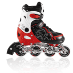 Amila In-Line Skate Αλουμινίου 37-40 Μαύρο Κόκκινο