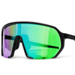 Horsefeathers Archie Bike Sunglasses Black Mirror Green