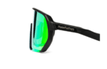 Horsefeathers Archie Bike Sunglasses Black Mirror Green - Image 5