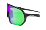 Horsefeathers Archie Bike Sunglasses Black Mirror Green - Image 4