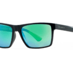 Horsefeathers Merlin Sunglasses Gloss Black Mirror Green