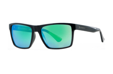 Horsefeathers Merlin Sunglasses Gloss Black Mirror Green