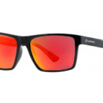 Horsefeathers Merlin Sunglasses Gloss Black Mirror Red