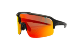 Horsefeathers Recoil Bike Sunglasses Matt Black Mirror Red