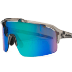 Horsefeathers Recoil Bike Sunglasses Transparent Gray Mirror Green