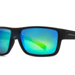 Horsefeathers Zenith Sunglasses Matt Black Mirror Green