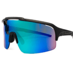 Horsefeathers Recoil Bike Sunglasses Matt Black Mirror Green