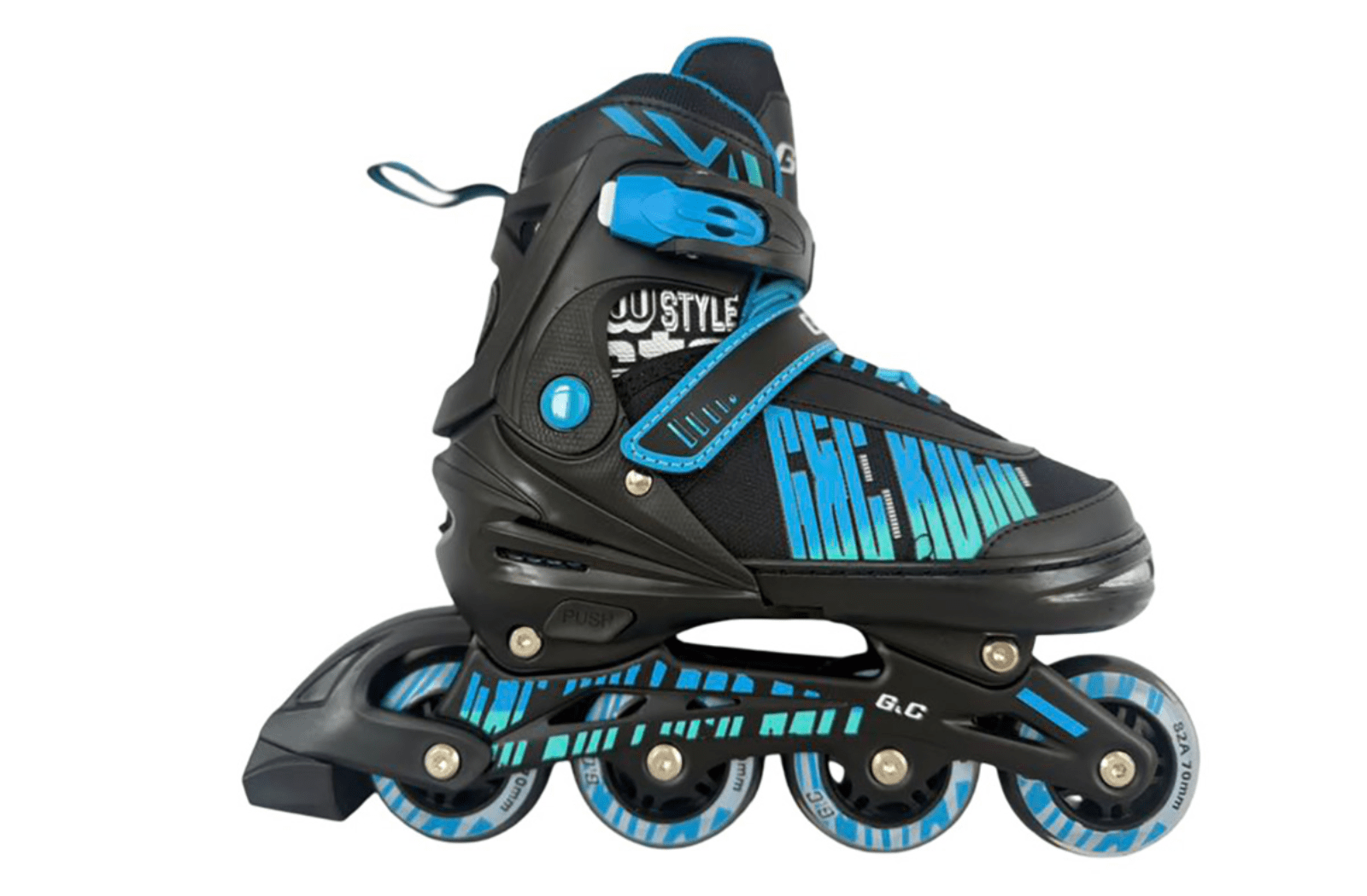 gc-bw-166-inline-skates-mavro-ble (1) G&C BW 166 Inline Skates Μαύρο Μπλε - Image 1