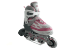 G&C BW 188 Inline Skates Γκρι Ροζ με LED Τροχούς - Image 4