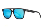 Horsefeathers Trigger Sunglasses Brushed Black Mirror Blue Universal