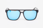 Horsefeathers Trigger Sunglasses Brushed Black Mirror Blue Universal - Image 3