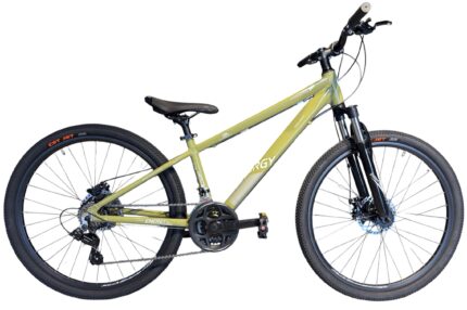 Energy Enigma 26" Disc Alloy Olive Green White Glossy Lock Out