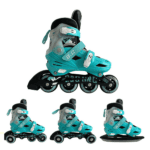 G&C BW125 Σετ 4 σε 1 Inline Skates Μπλε Μαύρο 39-42