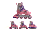G&C BW125 Σετ 4 σε 1 Inline Skates Ροζ Μωβ